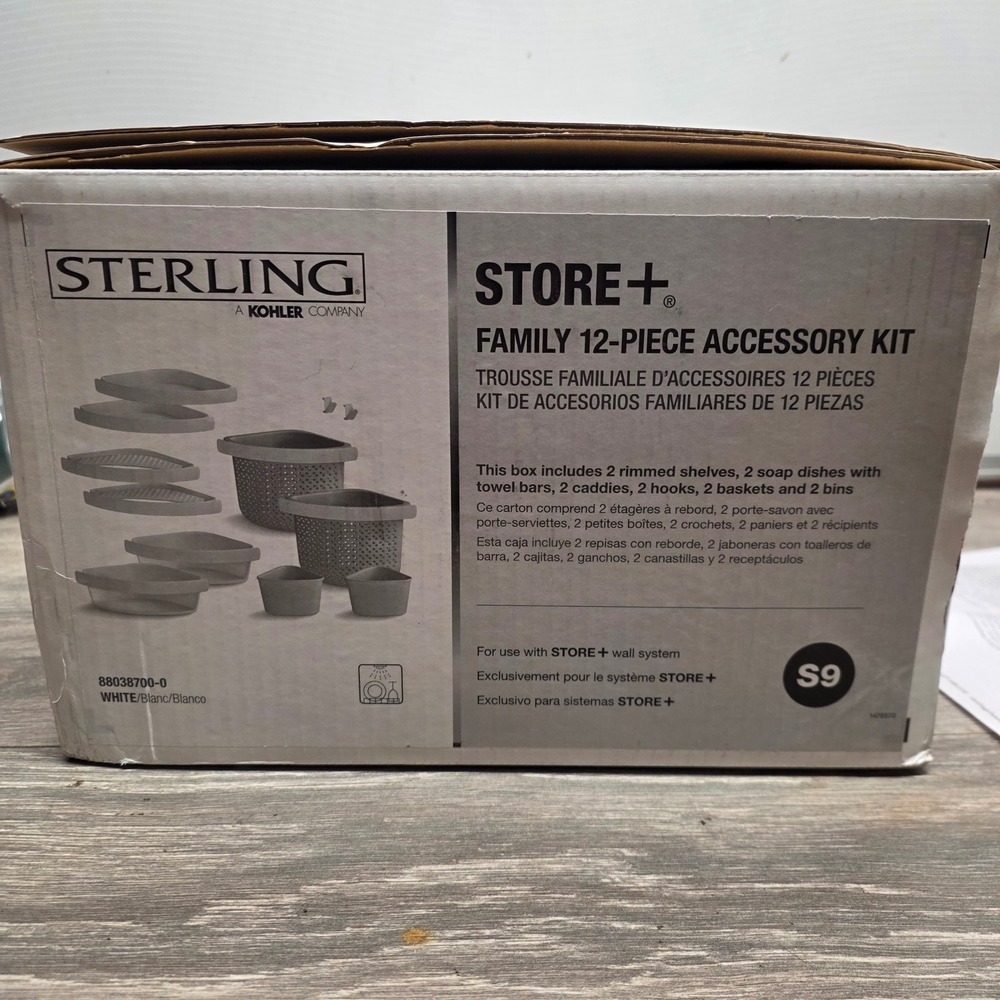 Sterling Store + 12 Piece Accessory Set, White for Kohler